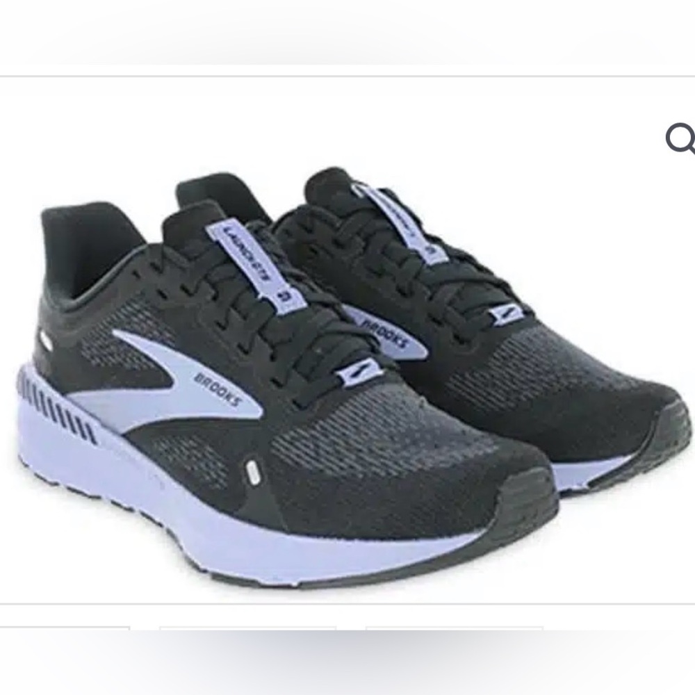 Brooks Launch GTS 9 Black and Purple Athletic Running Shoes